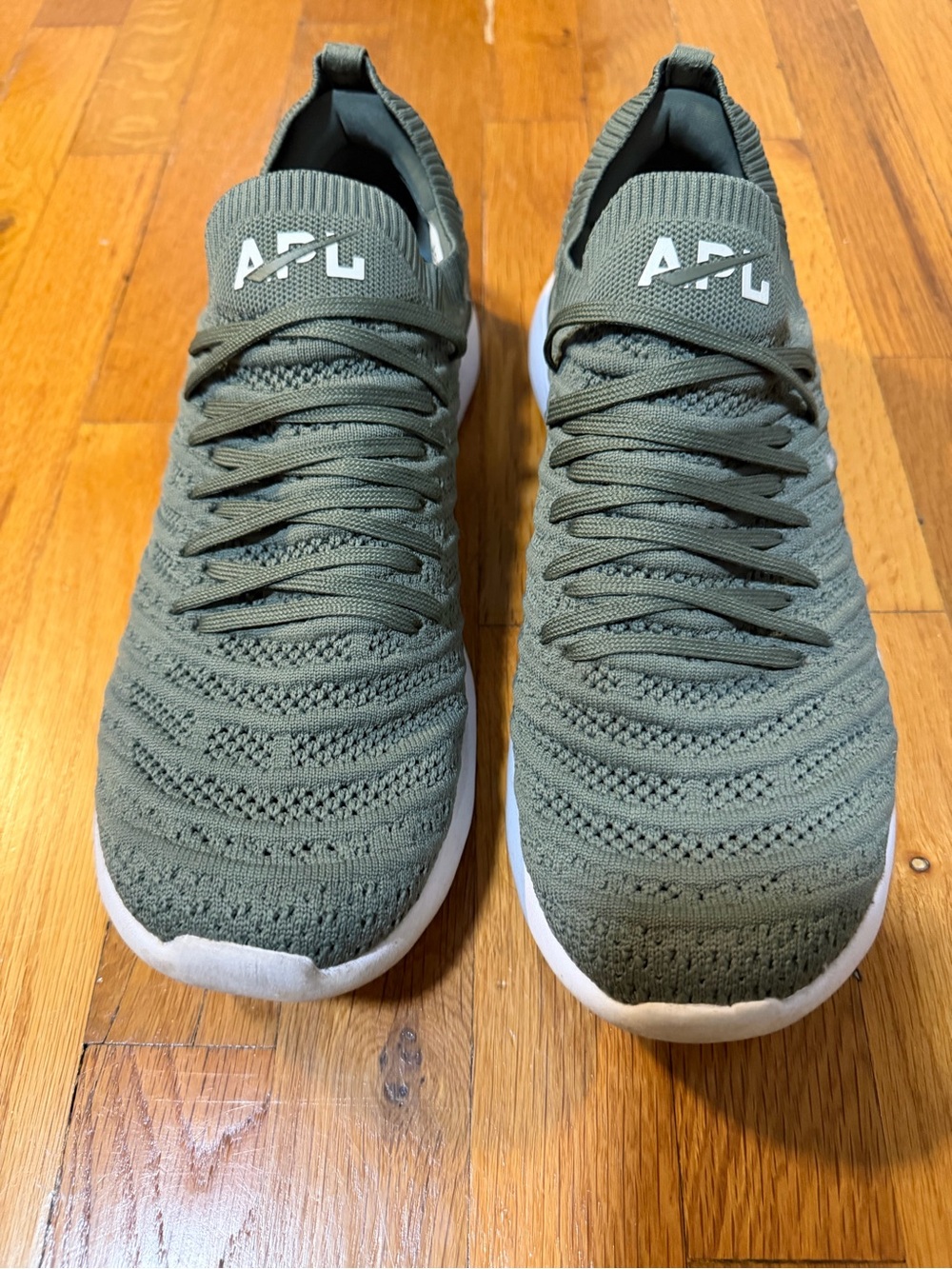APL TechLoom Wave Knit Men's Sneakers in Olive